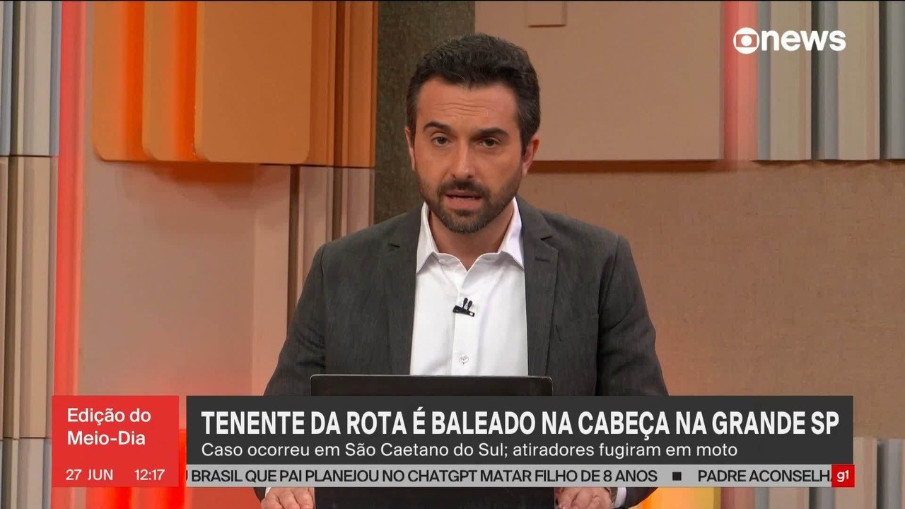 Irmão de Eloá Pimentel, tenente da Rota é baleado na cabeça em São Caetano do Sul