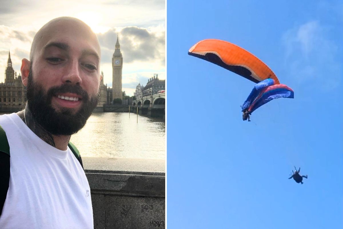 Piloto de parapente morto após colisão comemorava aniversário de amigo que testemunhou acidente; VÍDEO 