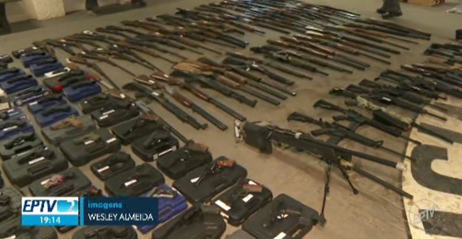 Operação contra tráfico de armas apreende 180 armas em estabelecimento de Americana