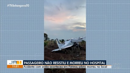 Passageiro que estava no avião que caiu em Fátima morre no hospital