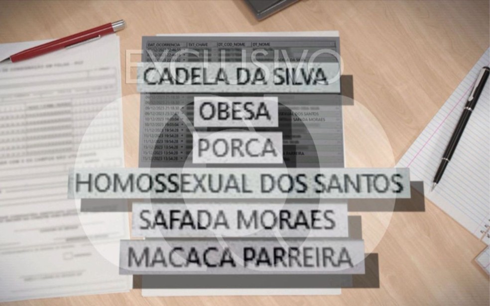 Sobrenomes de motoristas são adulterados com xingamentos e ofensas no sistema do Detran Goiás — Foto: Reprodução/TV Anhanguera