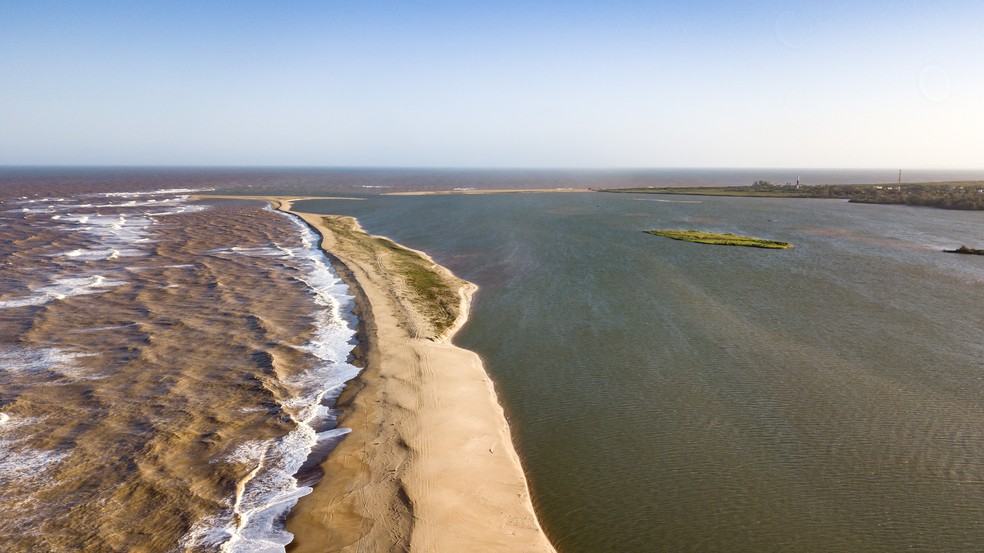 Foz do Rio Doce em Regência — Foto: CBH Doce/ Divulgação