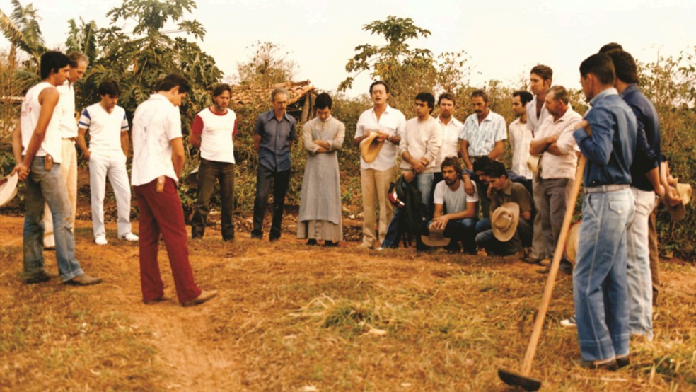 Trabalhadores do cultivo do café na Associação Fraternidade São Francisco de Assis na Providência de Deus em Jaci (SP) — Foto: Associação Fraternidade São Francisco de Assis na Providência de Deus/Divulgação