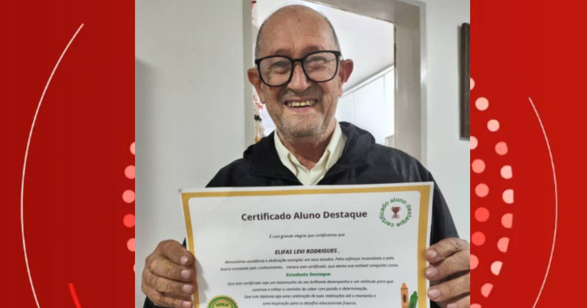 Aos 77 anos, aposentado fará Enem pela 1ª vez com sonho de cursar Psicologia, no Paraná: 'Envelhecer com saúde mental'