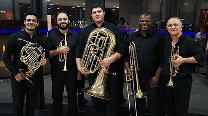 Quinteto de metais da UNIRIO celebra 20 anos no Festival de Inverno