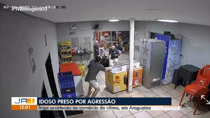 Idoso é preso suspeito de agredir homem em comércio de Araguaína
