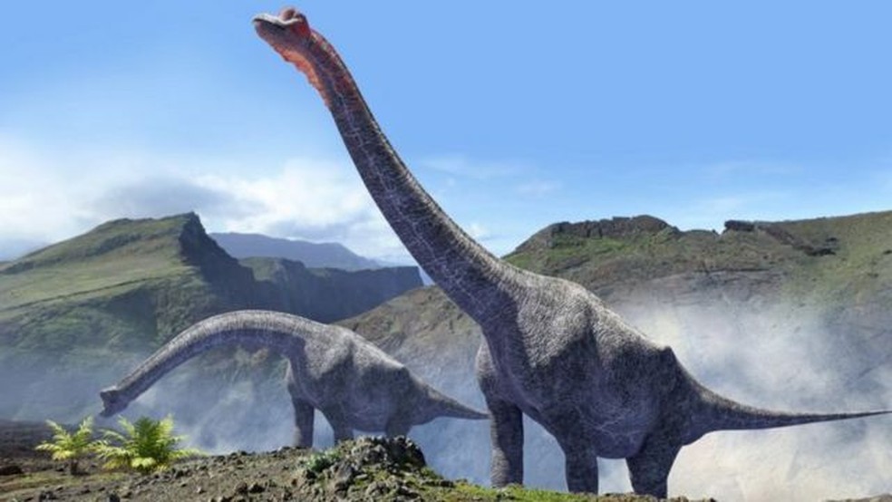 Dinossauros foram dizimados por queda na temperatura causada por poeira de asteroide  — Foto: Getty Images via BBC
