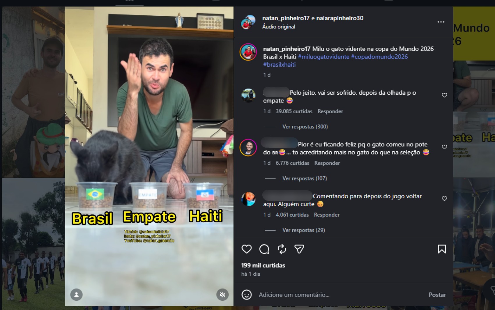 Gato 'vidente' que acertou empate entre Brasil e Marrocos aposta em vitória da Seleção contra o Haiti