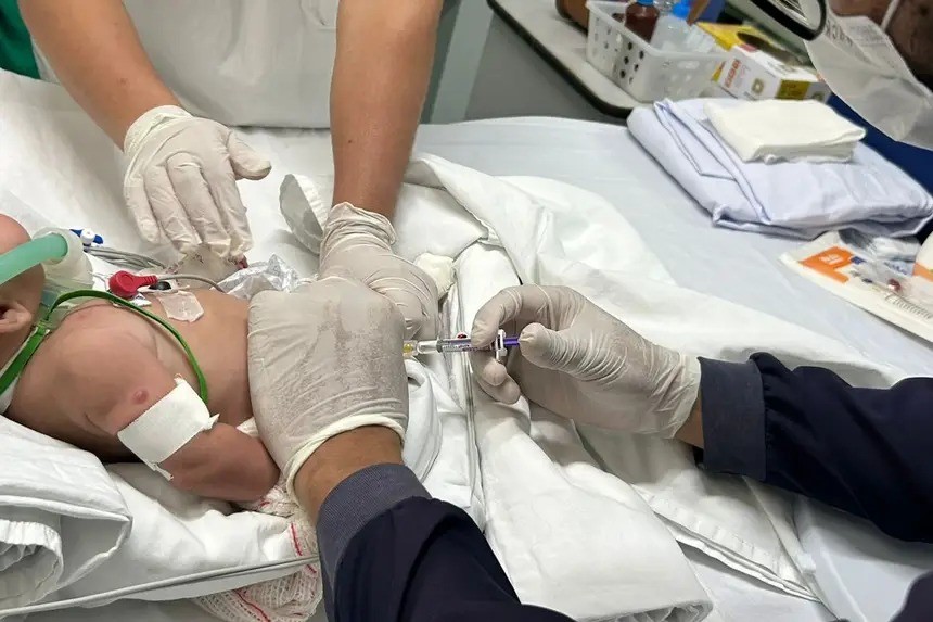 Bebês recebem medicação que previne doenças respiratórias graves no Amapá