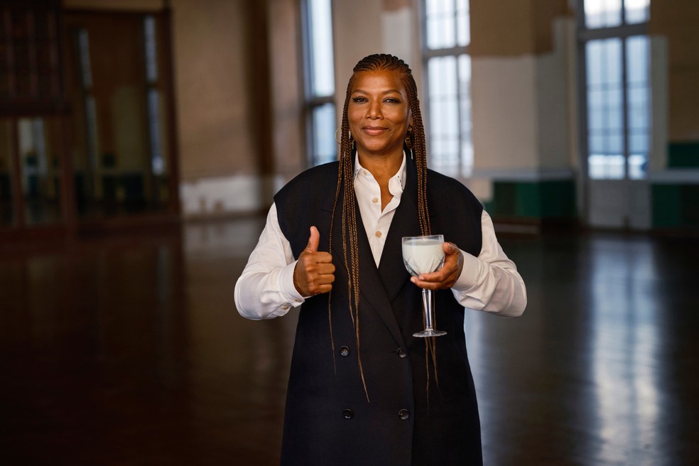 A campanha OK2Milk  estrelada pela Queen Latifah, rapper, atriz, compositora, produtora de televiso, produtora musical, comediante, apresentadora.  Foto: MilkPEP / Divulgao