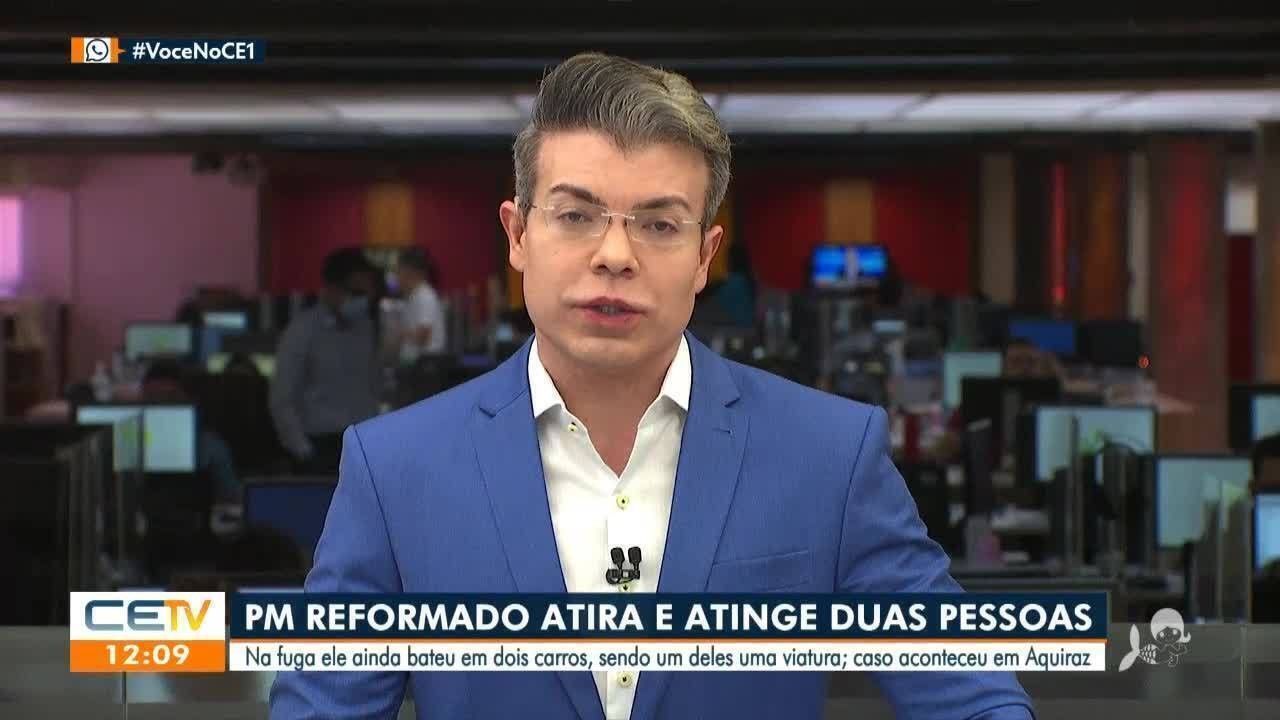 Policial reformado atira a esmo e atinge duas pessoas no Ceará | Ceará | G1
