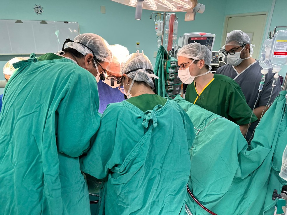 Transplante cardíaco ocorreu na tarde desta quinta em Natal — Foto: Divulgação