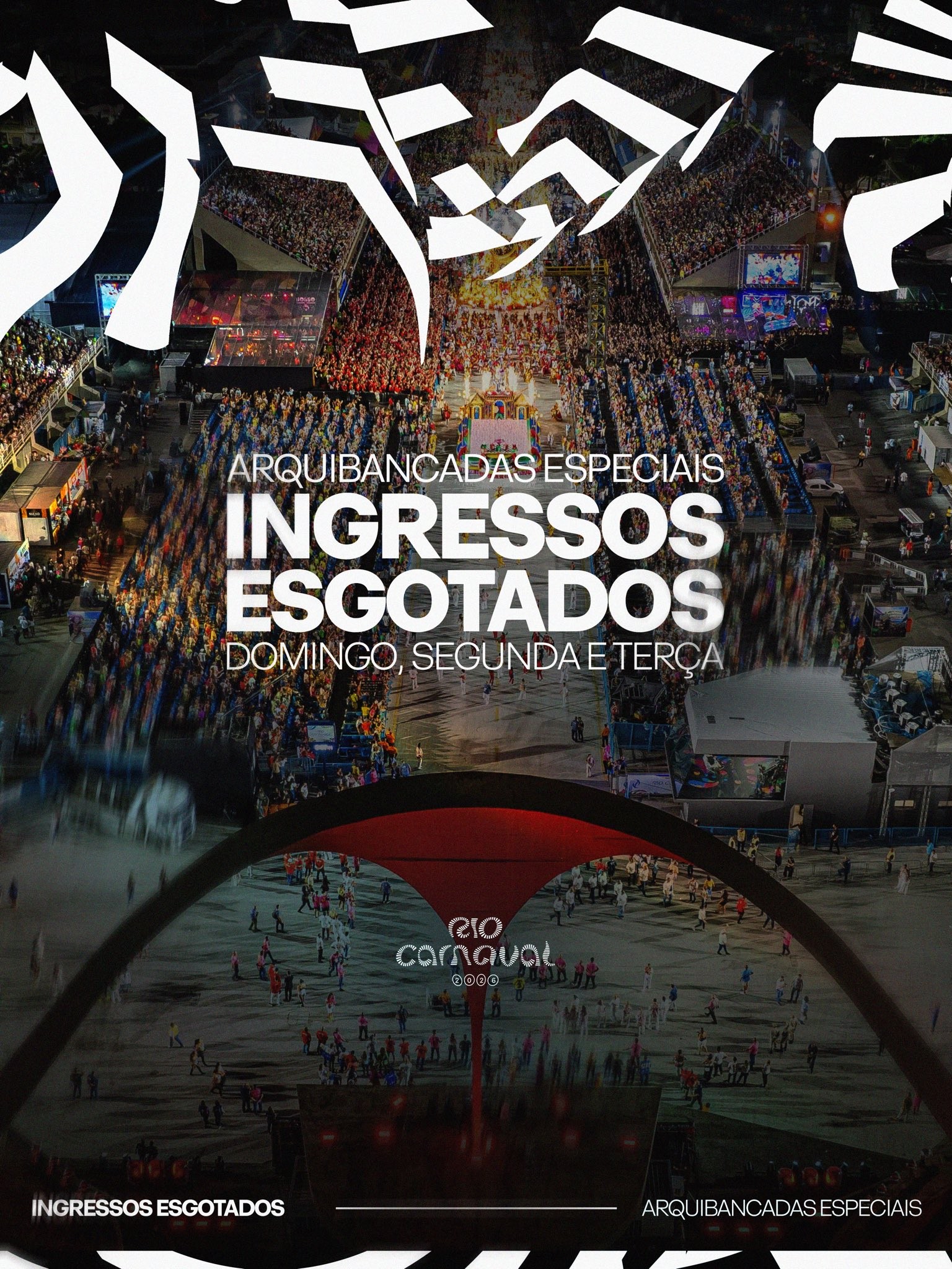 Ingressos para arquibancadas especiais dos desfiles do Carnaval 2026 no Rio são esgotados em 5 horas