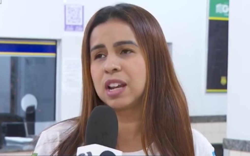 Conselheira tutelar Aline Pinheiro Braz dos Santos disse que a adolescente era constantemente punida — Foto: Reprodução/TV Anhanguera