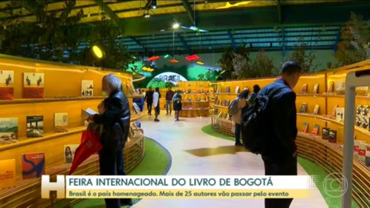 Brasil é o país homenageado na Feira Internacional do Livro de Bogotá - Programa: Jornal Hoje 