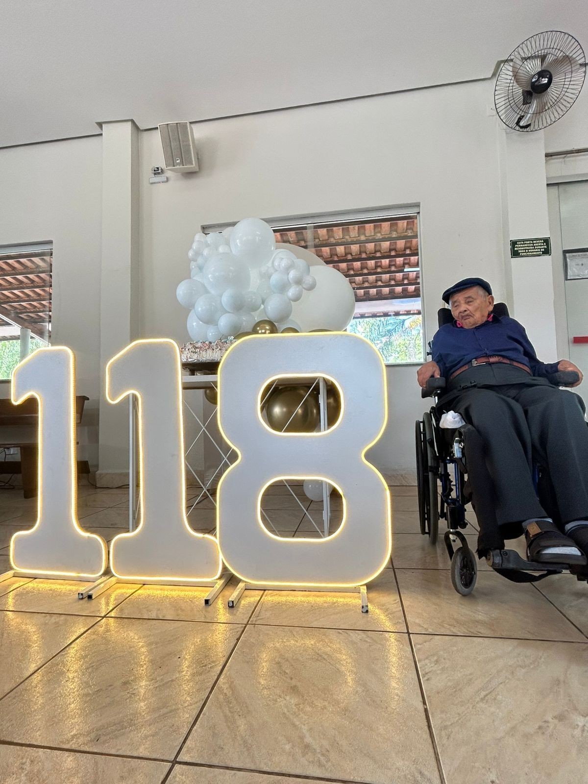 ‘O mal não convém não, só o bem': senhor Levino completa 118 anos com lucidez, fé e lições de paz
