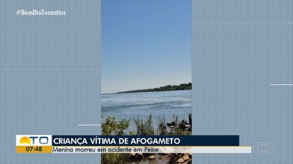 Corpo de criança desaparecida após afogamento no Rio Tocantins é encontrado