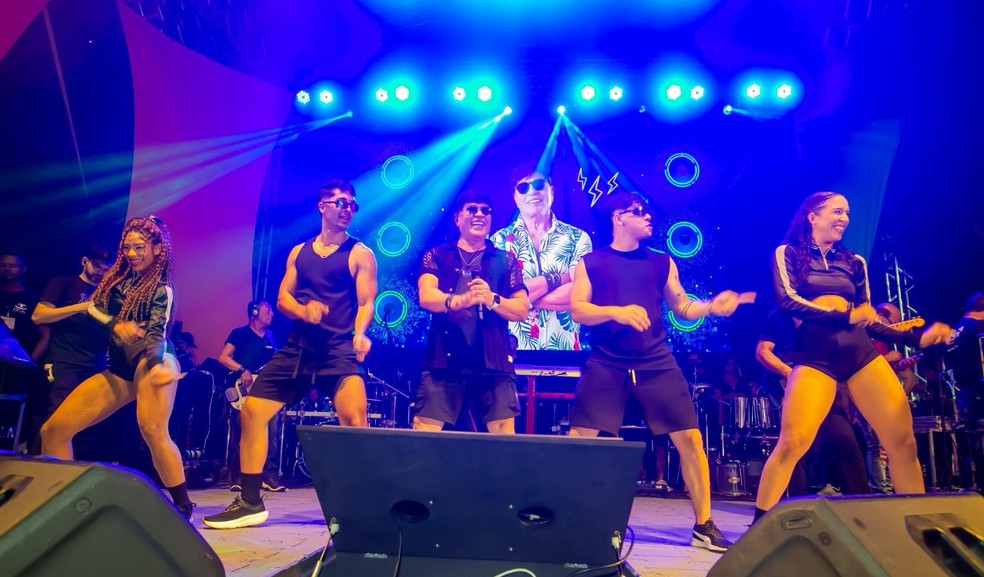 Banda Grafith abriu o carnaval de Natal no Largo do Atheneu e faz show neste sábado na Zona Norte — Foto: Rogério Vital