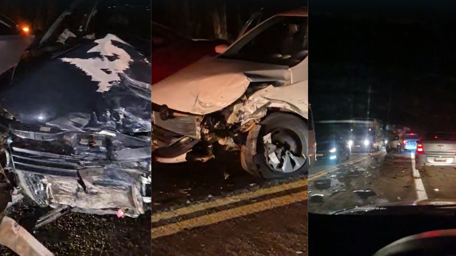 Homem fica ferido em batida envolvendo três carros na BR-343, no Norte do Piauí