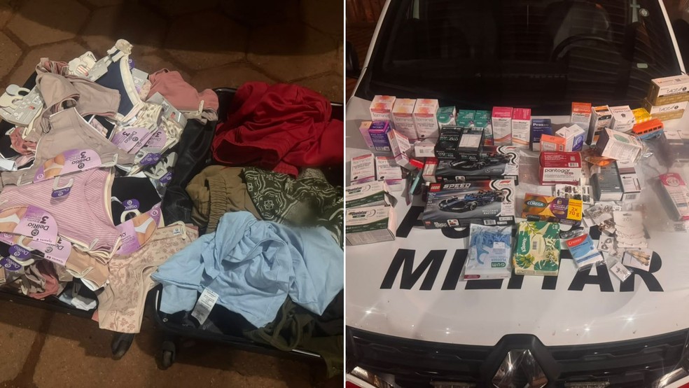 2 de 2
Trio &eacute; preso suspeito de furtar mais de R$ 21 mil em produtos de farm&aacute;cias na regi&atilde;o de Botucatu &mdash; Foto: Reprodu&ccedil;&atilde;o/Pol&iacute;cia Militar