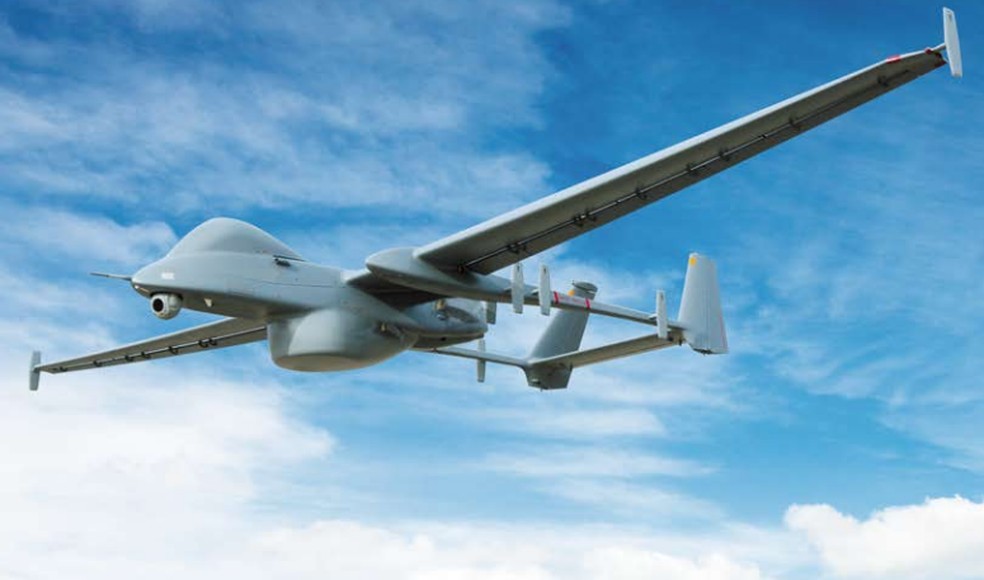 Drone Heron 1, da Força Aérea Brasileira — Foto: Reprodução
