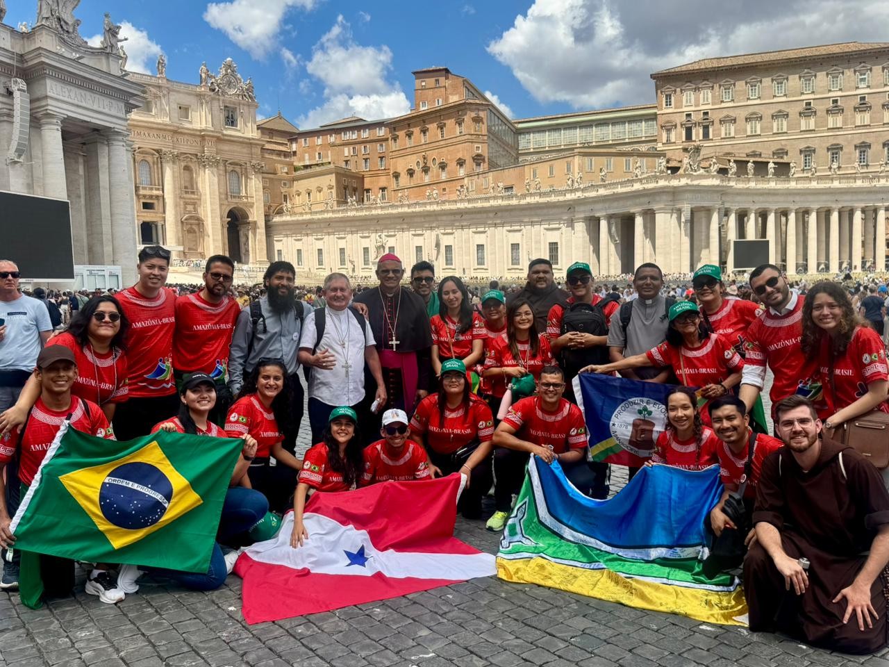 Jovens da Amazônia participam de Jubileu com o papa Leão XIV, em Roma