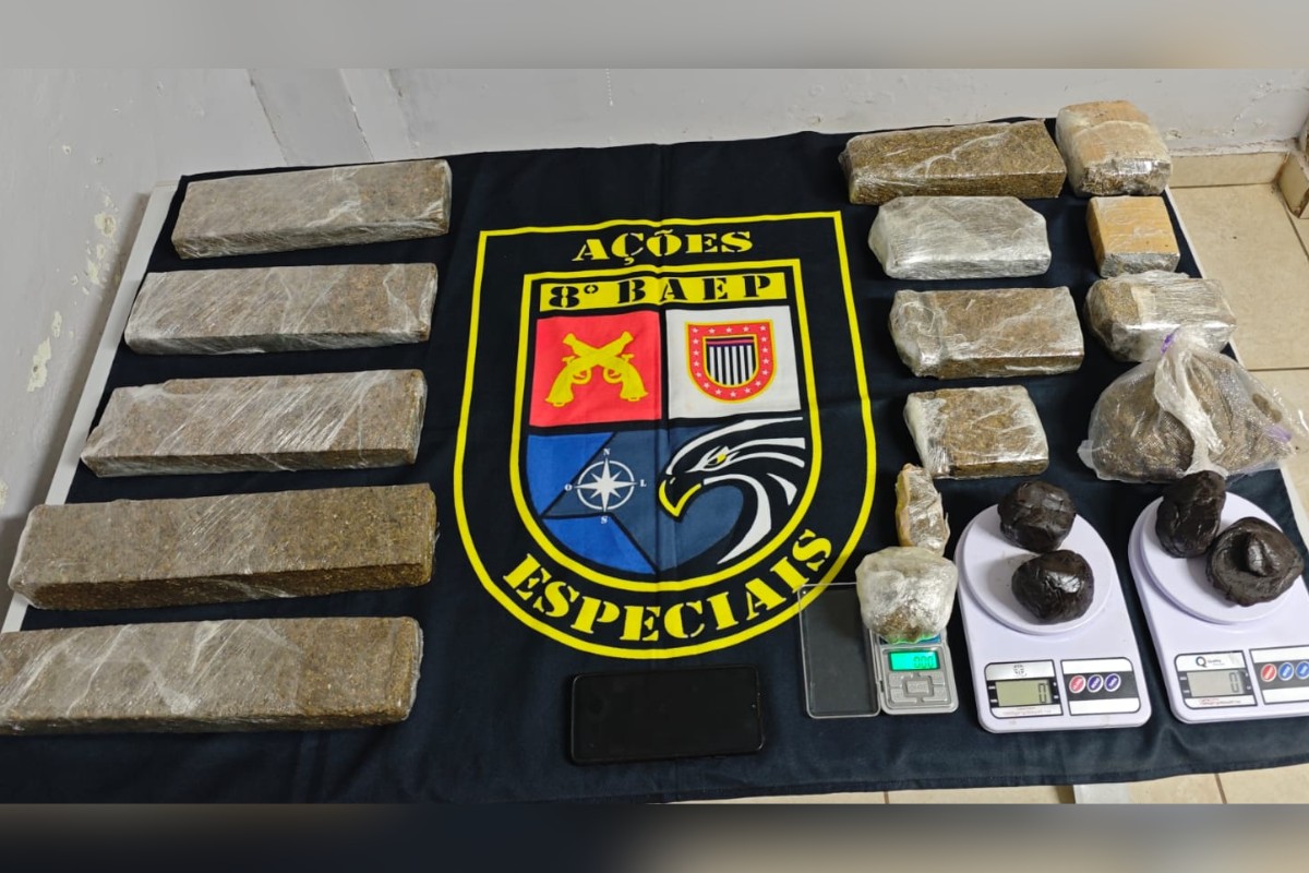 Mulher é flagrada com tabletes de maconha em ‘casa bomba’ no Parque Imperial, em Presidente Prudente