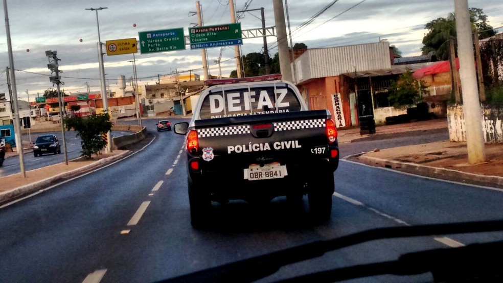 Operação foi cumprida por meio da Delegacia Especializada em Crimes Fazendário — Foto: Assessoria/ Polícia Civil-MT