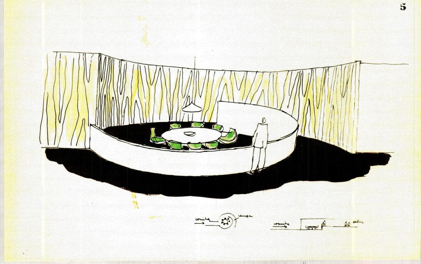 Projeto de residência em São Paulo foi feito por Oscar Niemeyer — Foto: Reprodução/Casa Niemeyer