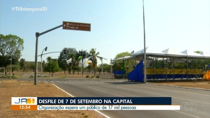 Avenidas são fechadas para desfile em Palmas durante celebração da Independência do Brasil