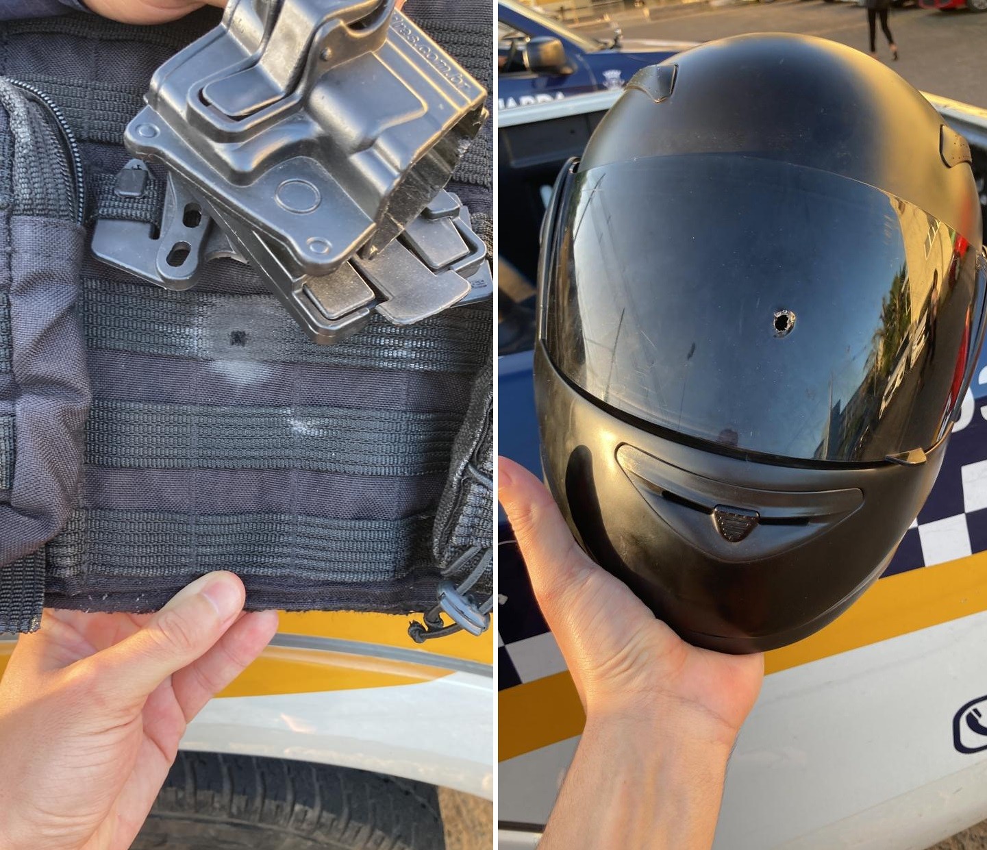 Guarda Municipal é atingido por tiros no colete e no capacete e escapa de assaltantes na Zona Norte de Teresina