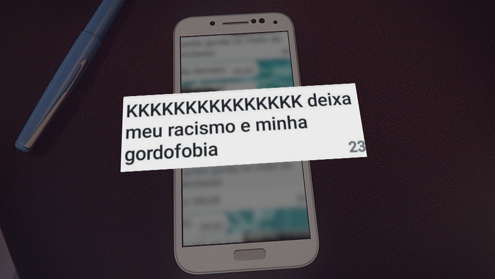 Mensagens trocadas entre alunos do Colégio Pódion, em Brasília — Foto: Reprodução