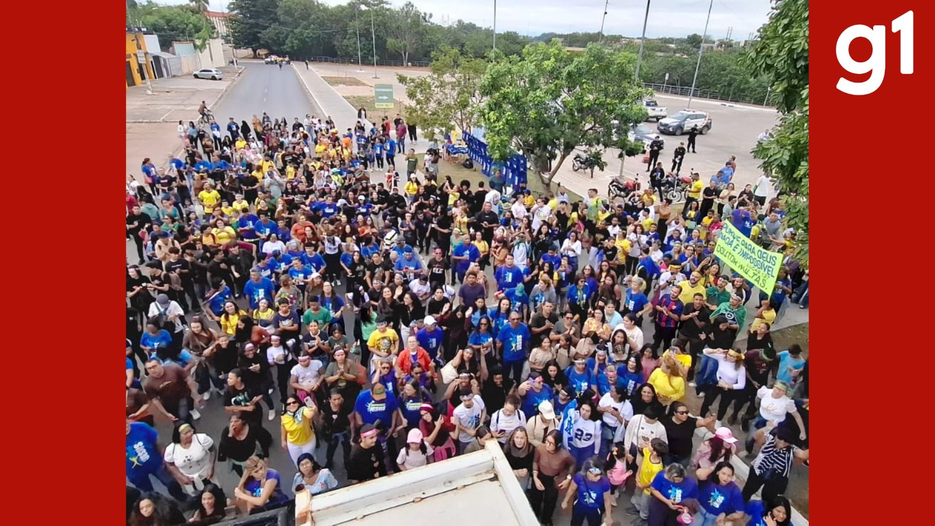 Marcha para Jesus é realizada pela 1ª vez após se tornar patrimônio cultural em Cuiabá
