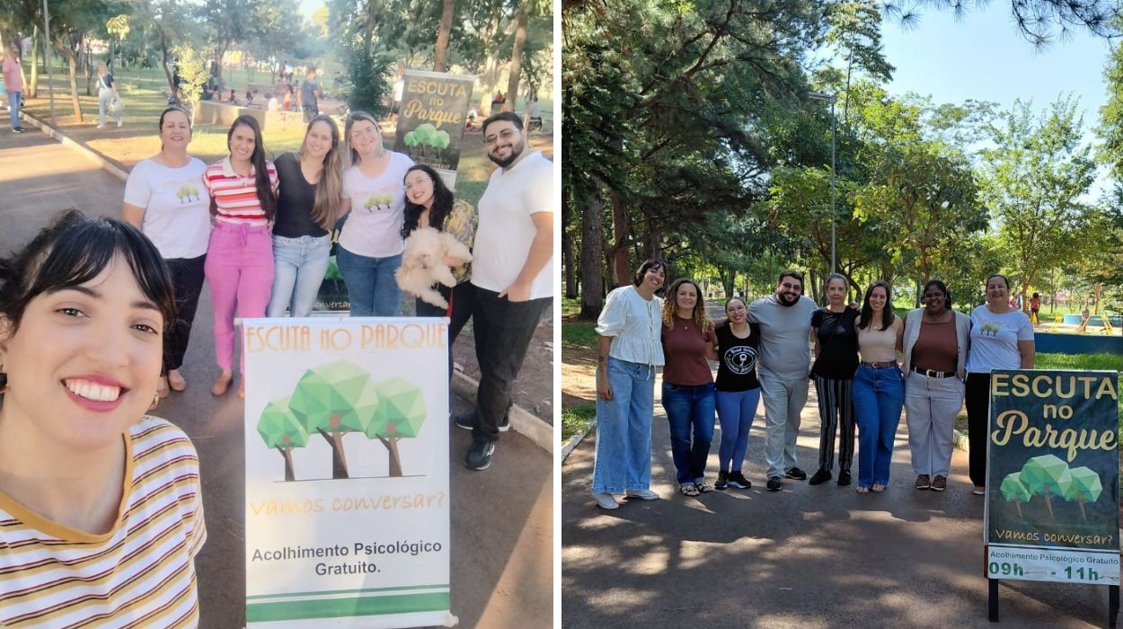 Projeto com psicólogas voluntárias oferece acolhimento gratuito em parque no interior de SP