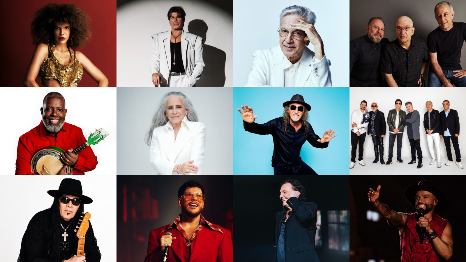 Caetano Veloso e Maria Bethânia são destaques do 'line-up' da quarta edição carioca do festival 'Clássicos do Brasil' 