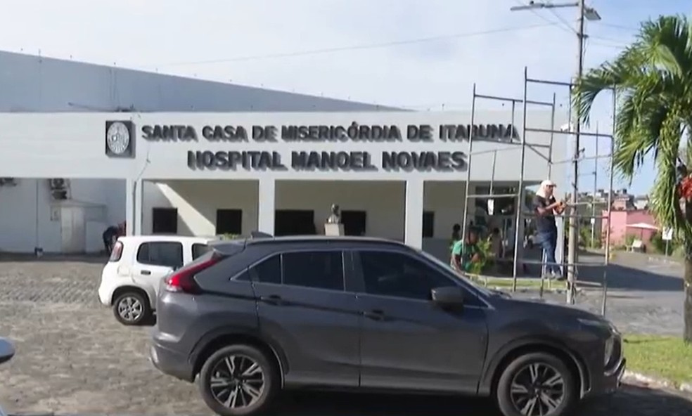 Hospital Manoel Novaes, em Itabuna — Foto: Reprodução/TV Santa Cruz