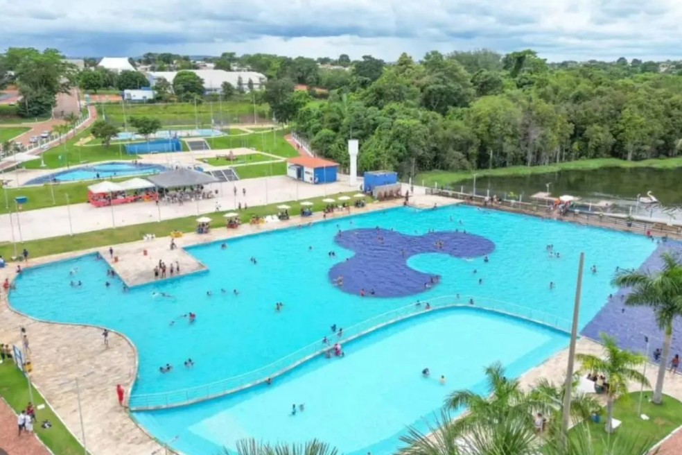 Balneário em que a criança se afogou — Foto: Reprodução/ redes sociais