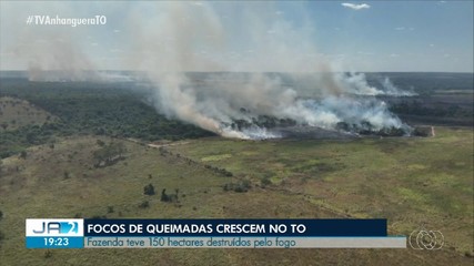 Focos de queimadas crescem no Tocantins