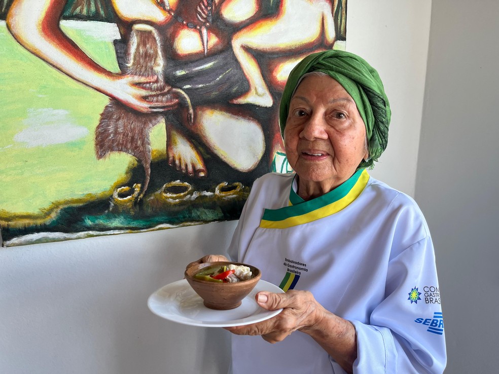 Kalu Brasil é roraimense do povo Wapichana e culinarista — Foto: Samantha Rufino/g1 RR
