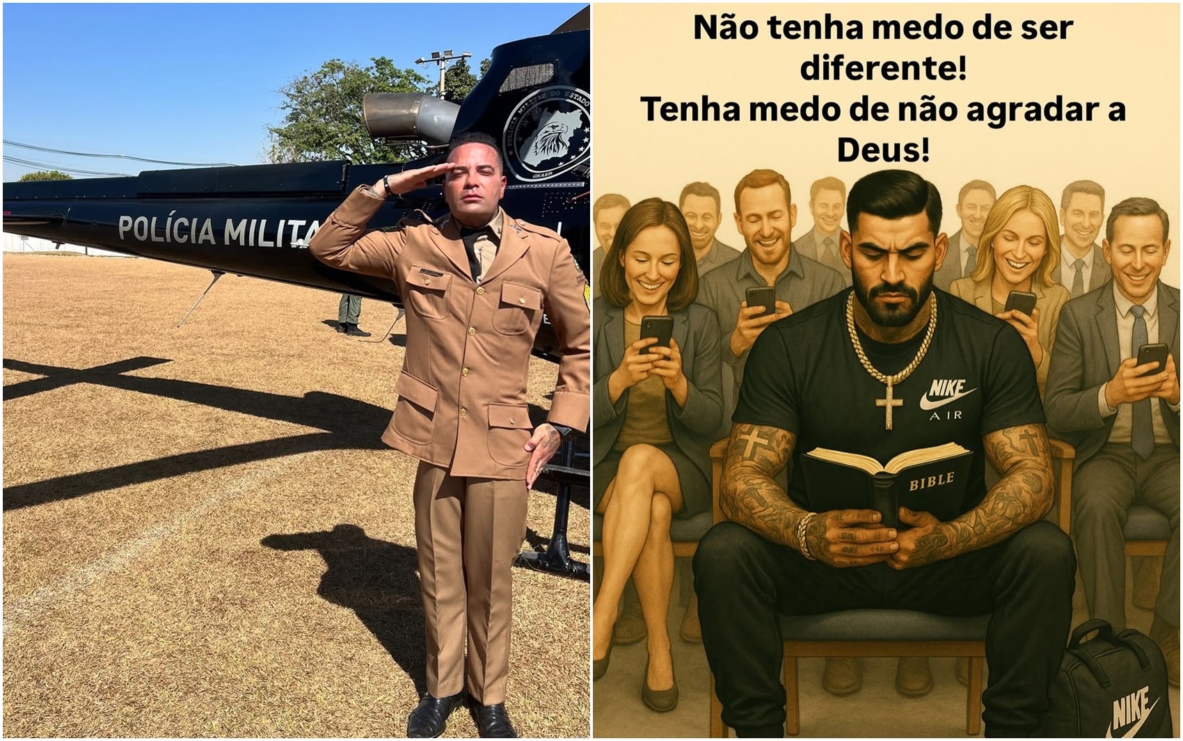 PM suspeito de comandar esquema de agiotagem e tortura usava redes sociais para destacar fé: 'Deus à frente, abrindo portas'