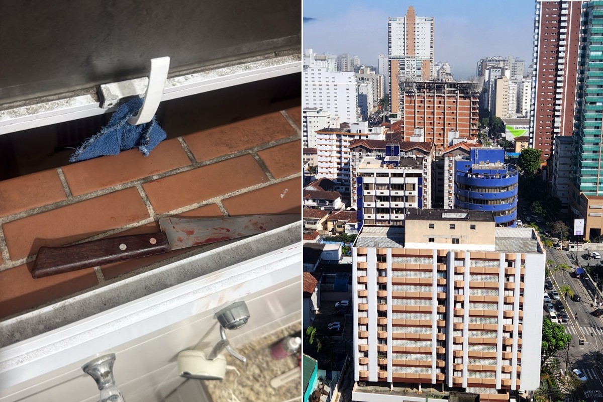 Mulher é esfaqueada pelo marido em Santos; filho de 14 anos tenta intervir e também fica ferido