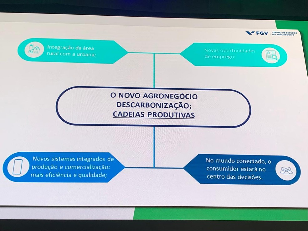Rodrigues explica sobre o novo agronégocio — Foto: Rafaela Moreira/ TV Morena