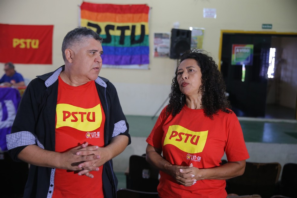 Em discurso como candidato Zé Batista prometeu gestão voltada para trabalhadores e pessoas mais carentes — Foto: Kid Junior/SVM