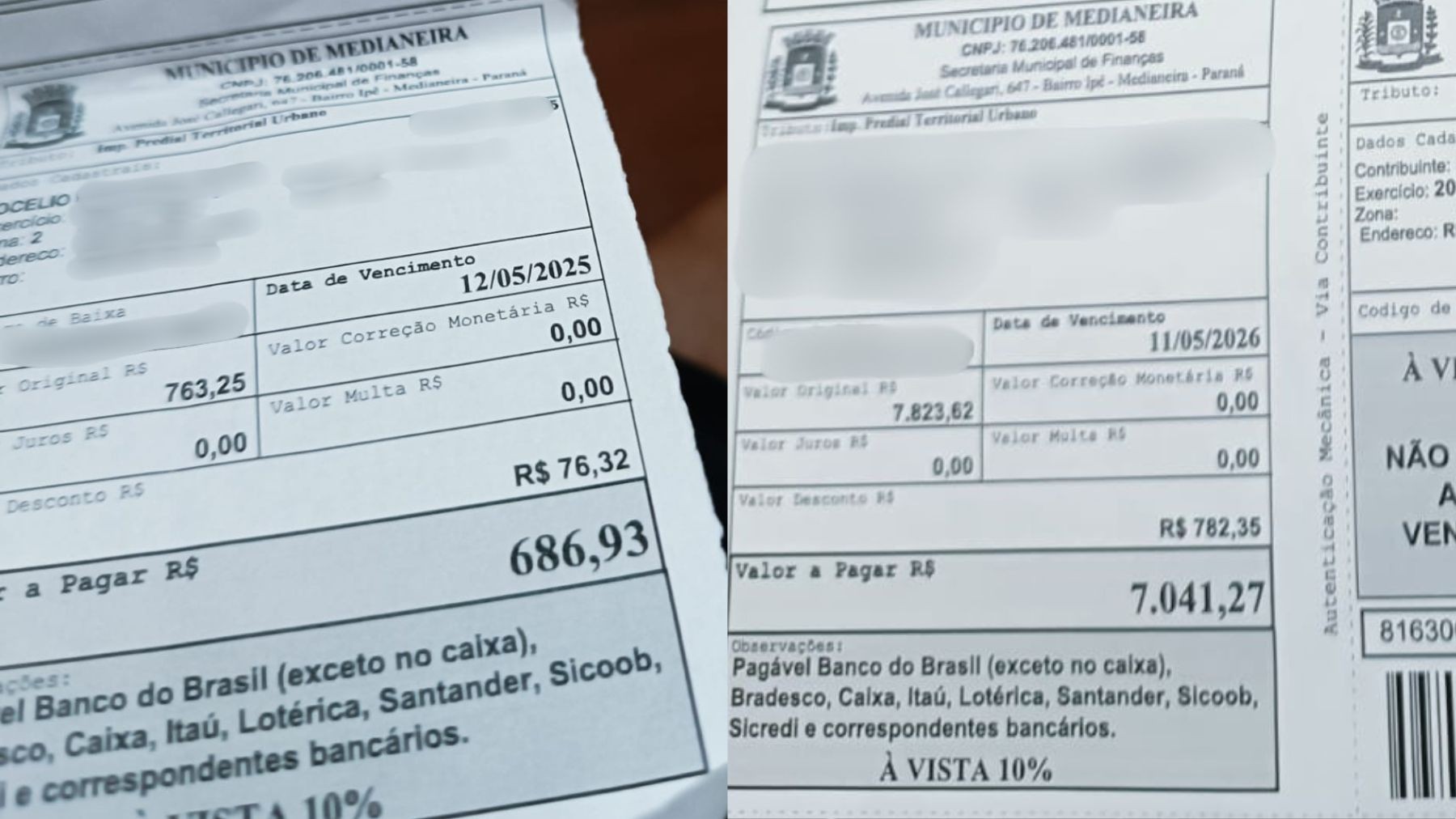 IPTU: prefeitura do Paraná erra cálculo, e morador vê imposto saltar de R$ 686 para mais de R$ 7 mil