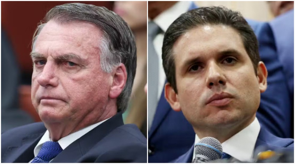 Bolsonaro e Hugo Motta — Foto: Antonio Augusto/STF; Fátima Meira/Enquadrar/Estadão Conteúdo