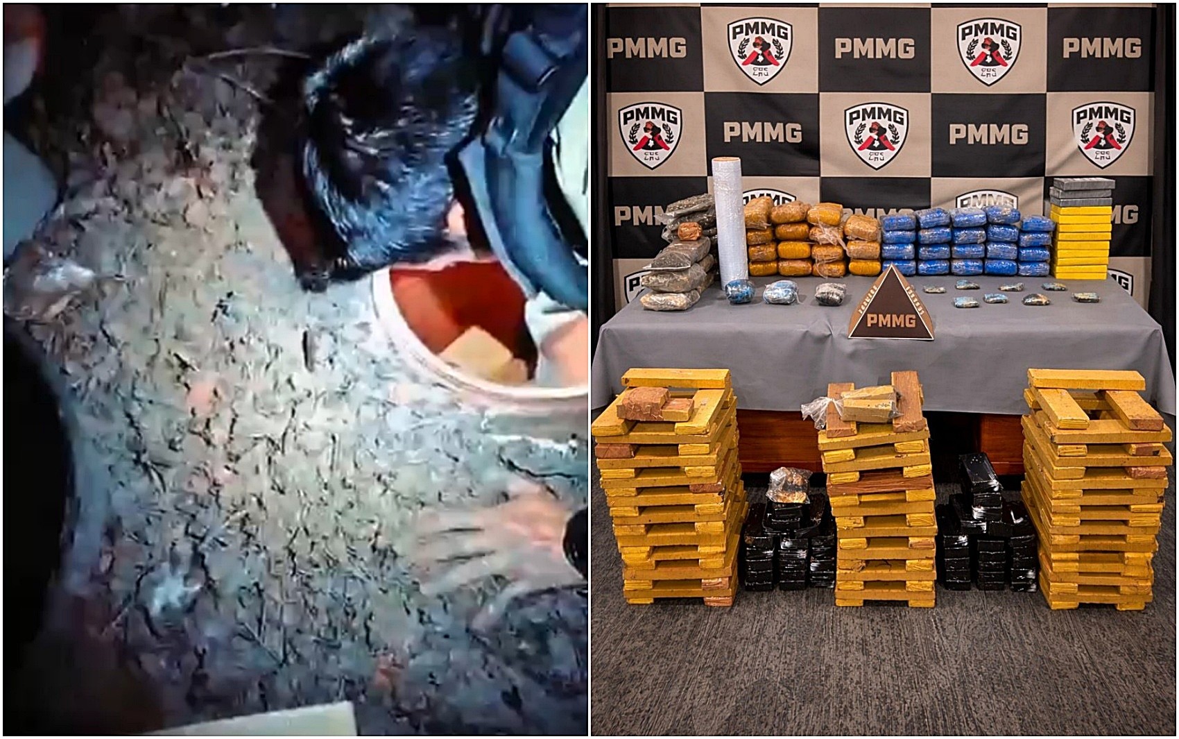 Polícia Militar apreende mais de 200 barras de drogas escondidas em tambores enterrados na mata em Campo Belo, MG