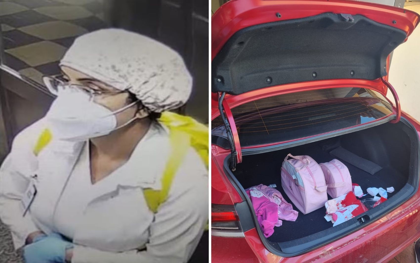 Médica presa suspeita de sequestrar bebê tinha fraldas, banheira e até piscina infantil dentro de carro; veja