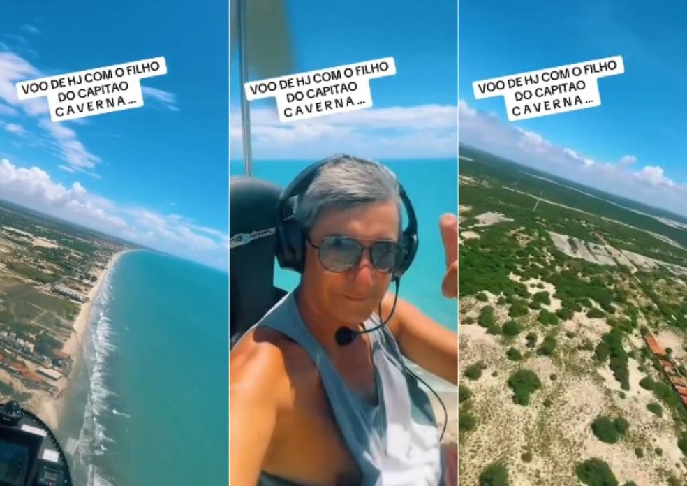 Piloto publicou vídeo antes de acidente — Foto: Reprodução
