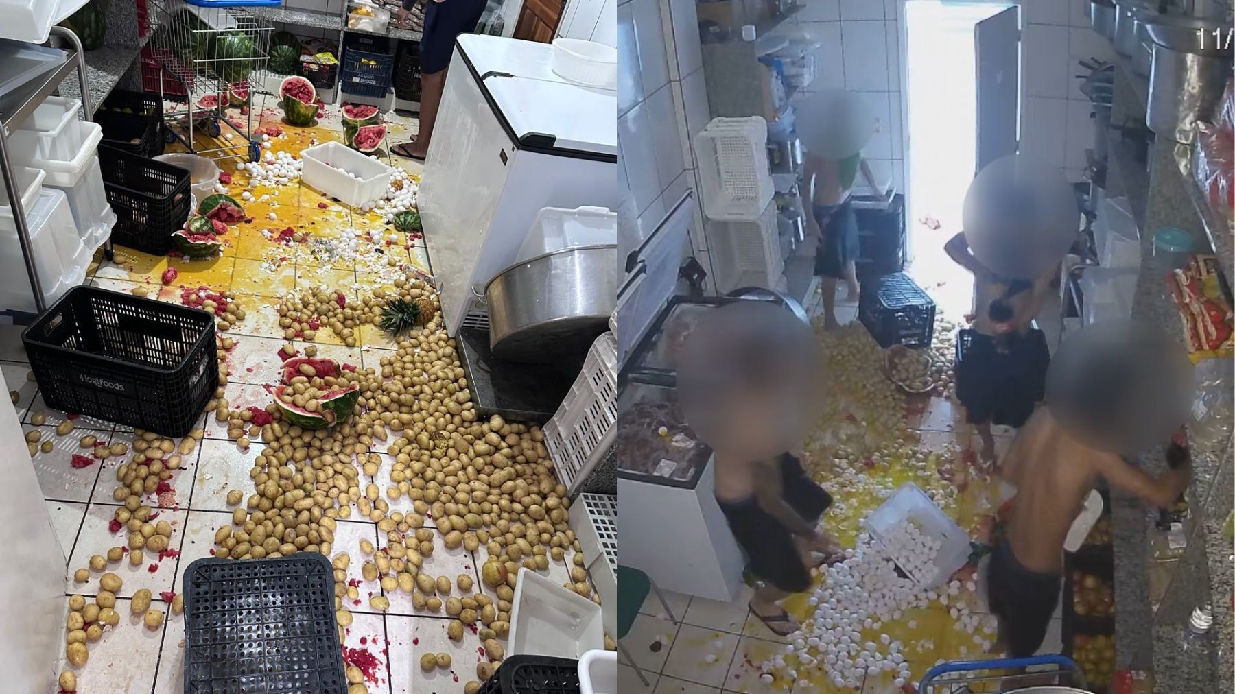 Vândalos invadem escola em Foz do Iguaçu e destroem merenda
