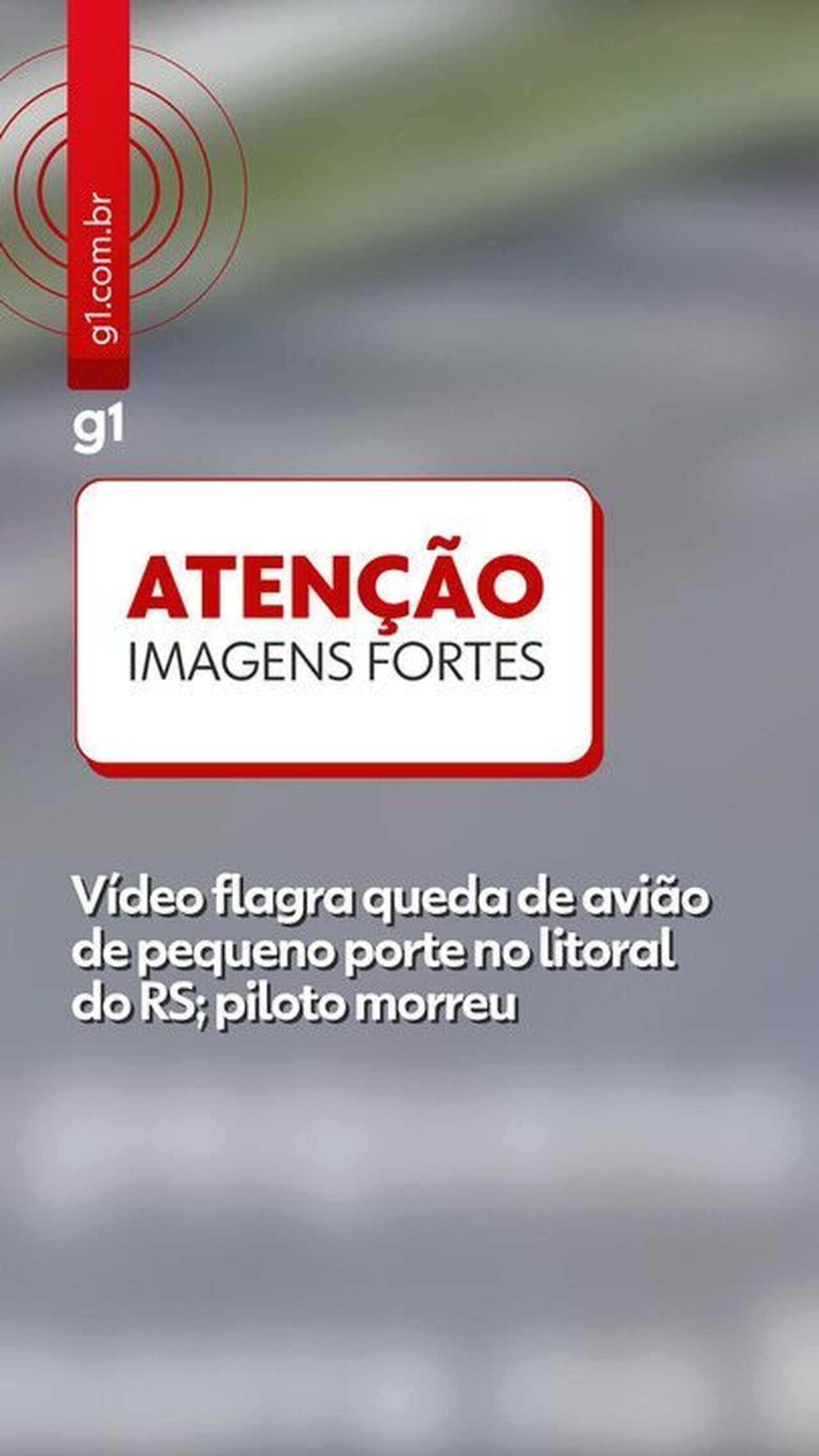 VÍDEO mostra momento da queda de avião de pequeno porte em Capão da Canoa